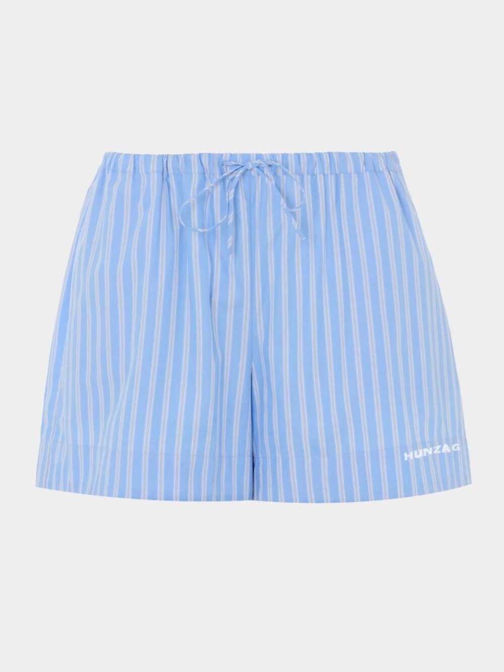 NEW Hunza G Essential Short in Stripe Cornflower Blue